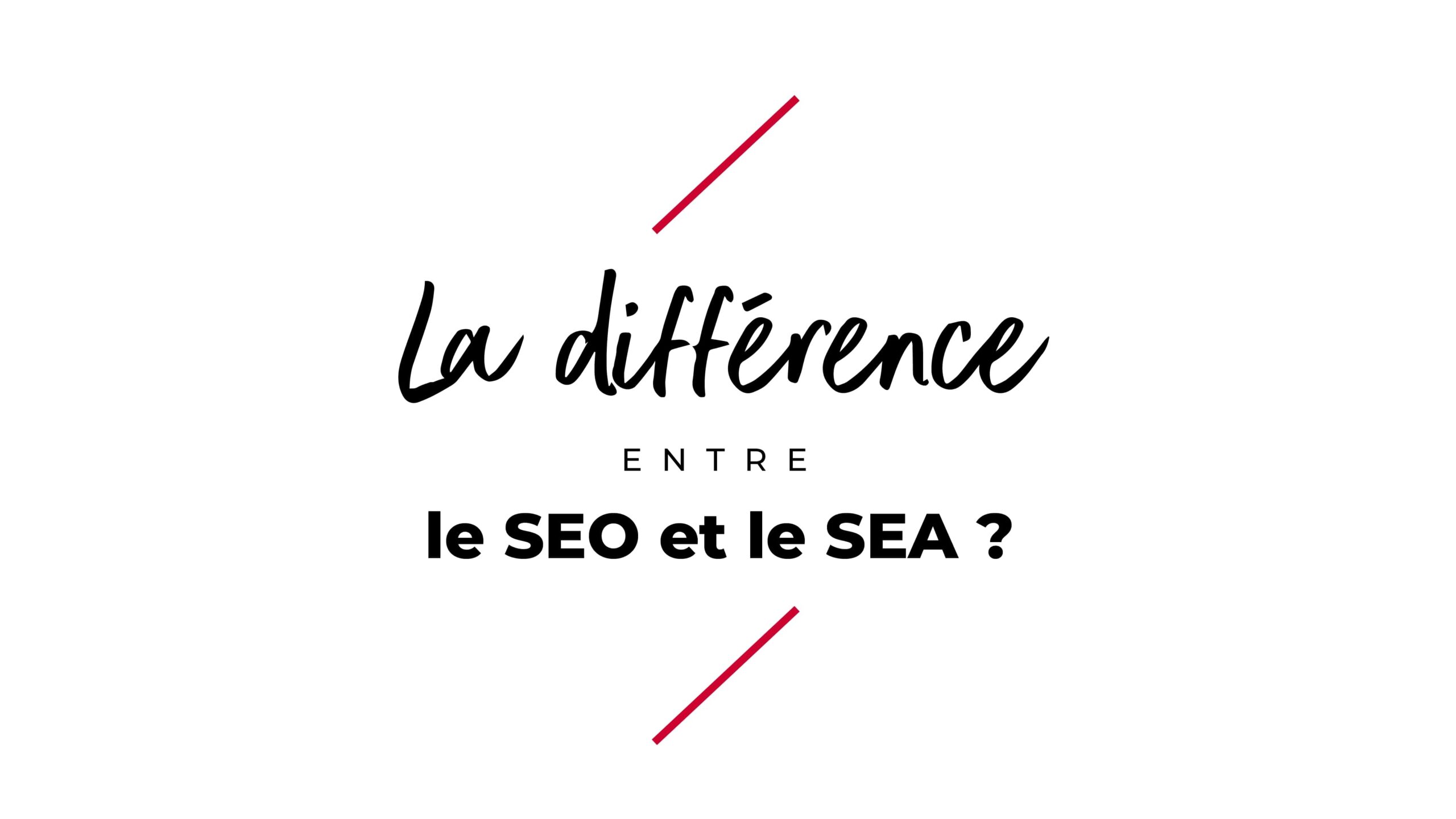 La différence entre le SEO et le SEA