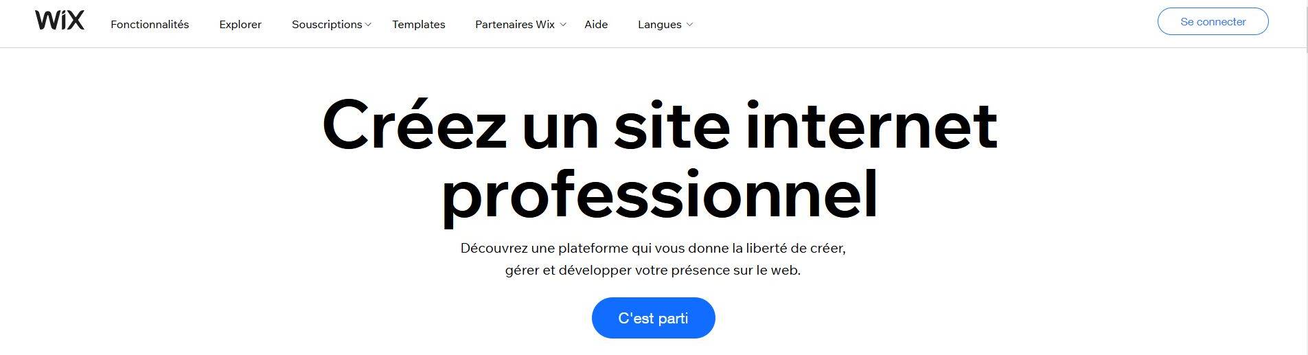 Les CMS e-commerce - Wix