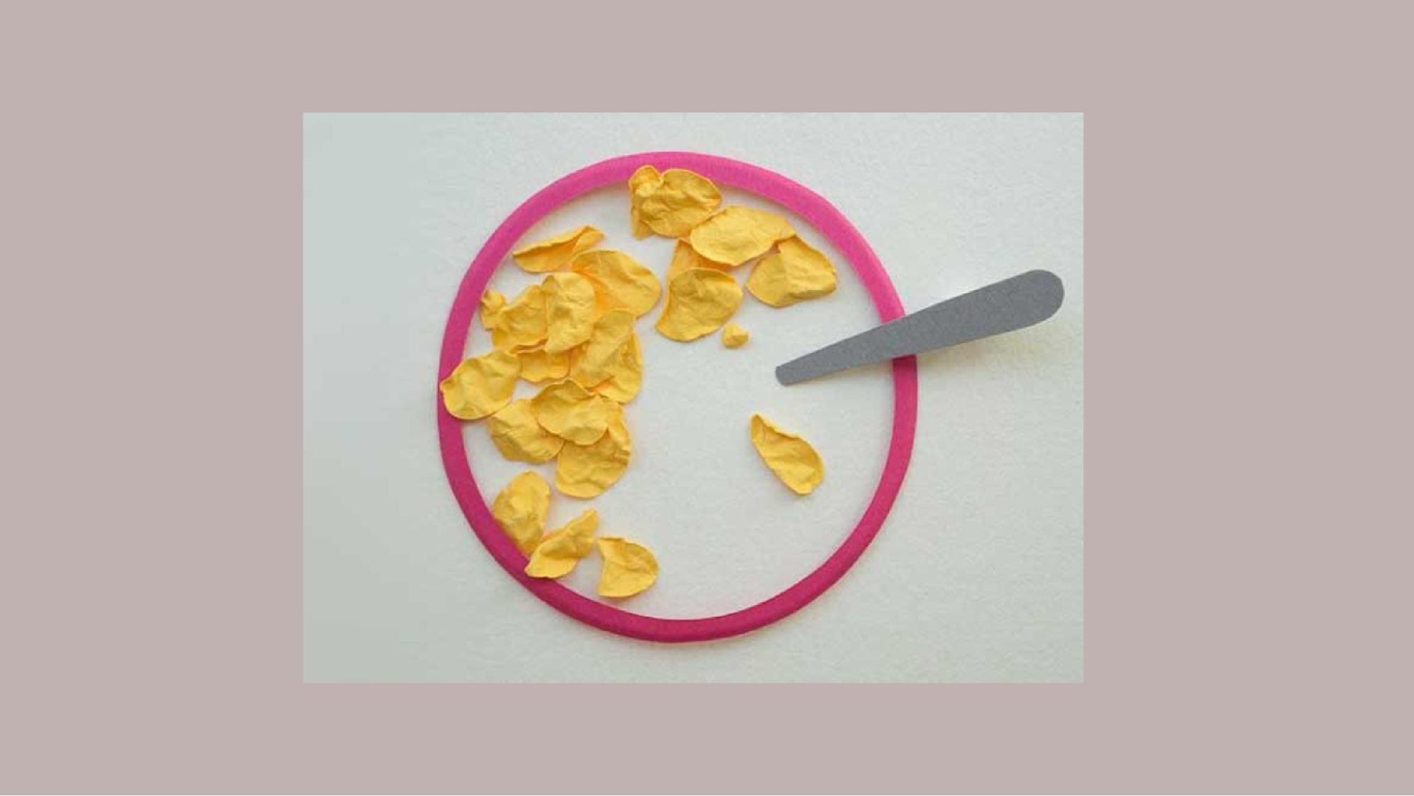 Est-ce que les œuvres en papier apportent des contrastes ?