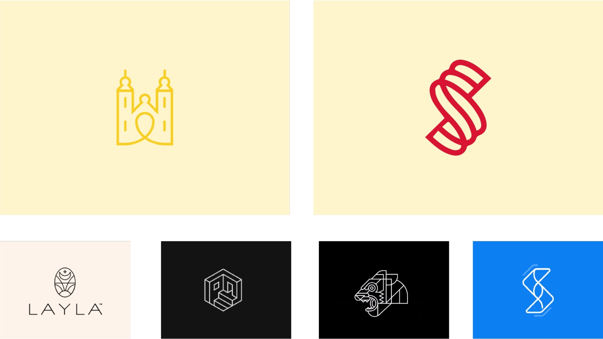 Logos légers et subtils